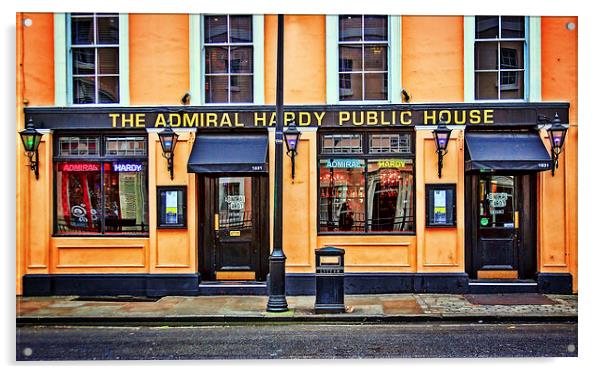 The Admiral Hardy Public House in London Greenwich Acrylic by John Ly