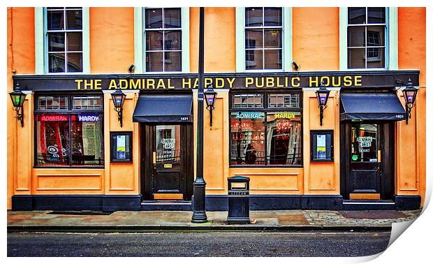 The Admiral Hardy Public House in London Greenwich Print by John Ly