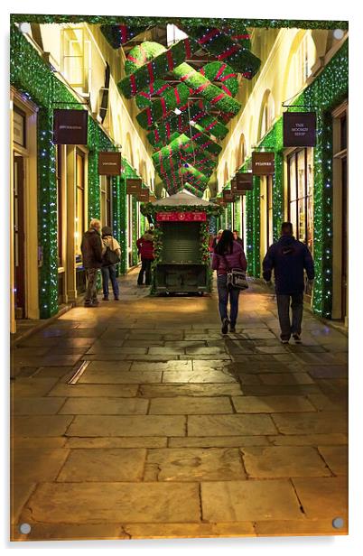 London Covent Garden with beautiful Christmas deco Acrylic by John Ly