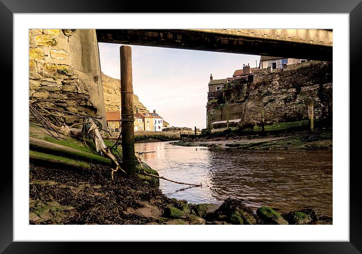 Water Under The Bridge Staithes Framed Mounted Print by keith sayer