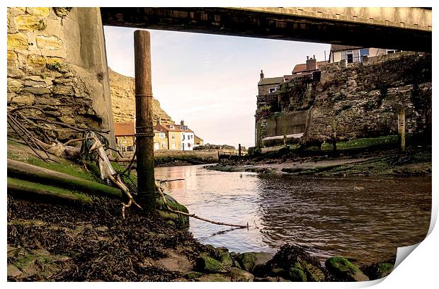 Water Under The Bridge Staithes Print by keith sayer