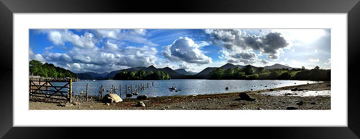 Derwentwater From Crow Park Keswick Framed Mounted Print by Ian Lewis