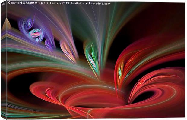 Fractal Vortex Spiral Canvas Print by Abstract  Fractal Fantasy