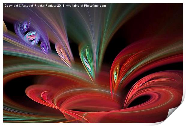 Fractal Vortex Spiral Print by Abstract  Fractal Fantasy