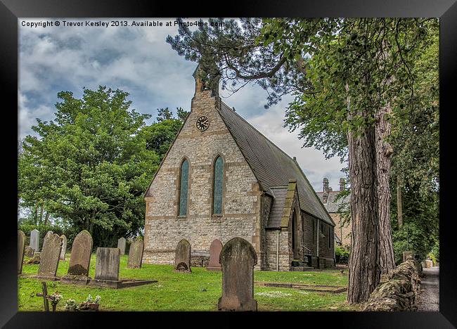 Newton on Rawcliff Church Framed Print by Trevor Kersley RIP