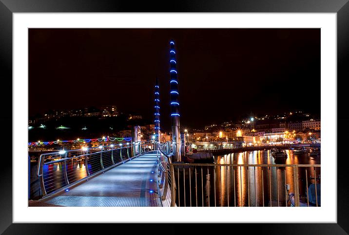 The Millennium Bridge Framed Mounted Print by Louise Wagstaff