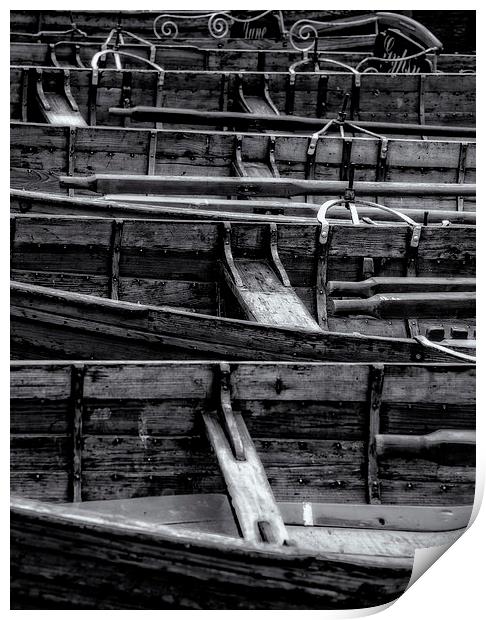 Row Boats Print by Graham Moore