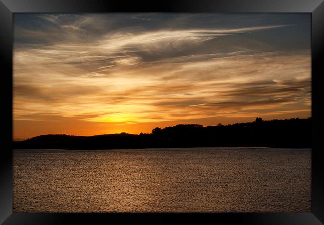 Torquay Sunset 2 Framed Print by Louise Wagstaff