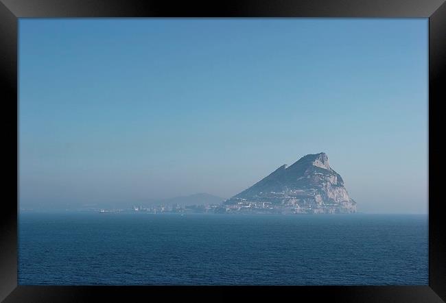 Rock of Gibraltar Framed Print by Claire Colston