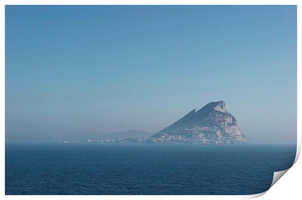 Rock of Gibraltar Print by Claire Colston