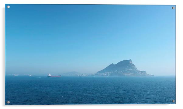 Rock of Gibraltar Acrylic by Claire Colston