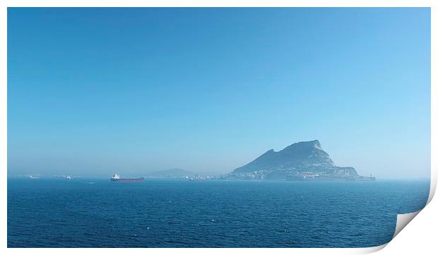 Rock of Gibraltar Print by Claire Colston