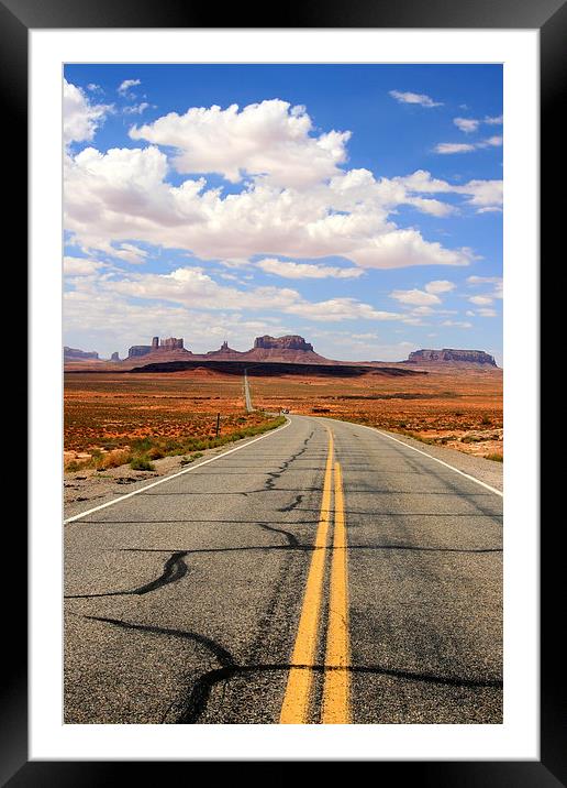 The Road to the Rocks Framed Mounted Print by Callum Paterson