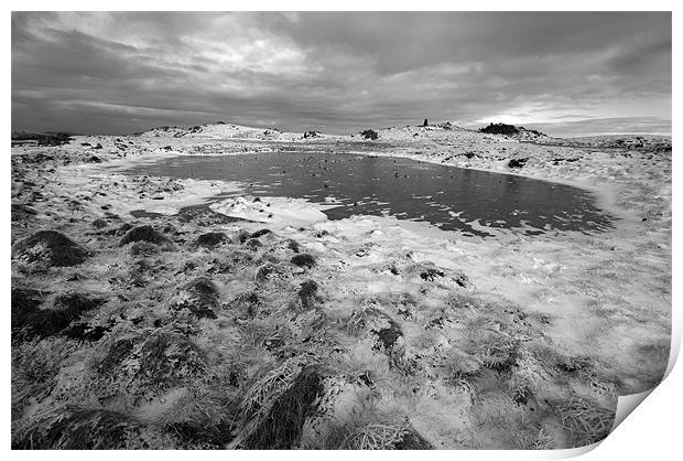 Frozen pond Print by James Mc Quarrie