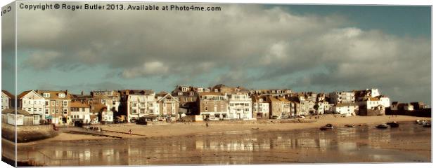 St Ives Panorama Canvas Print by Roger Butler