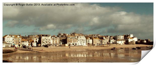 St Ives Panorama Print by Roger Butler