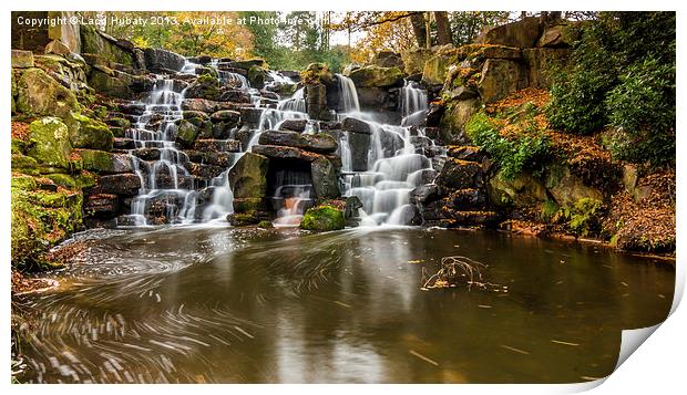 The waterfall at Virginia Water Print by Laco Hubaty