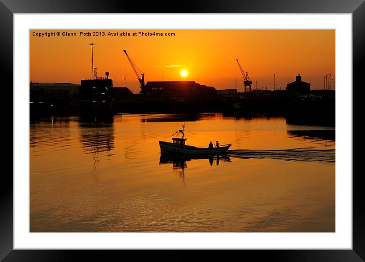 See what catch we get today Framed Mounted Print by Glenn Potts