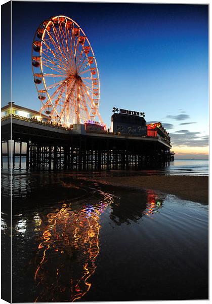 Central Pier Blackpool Canvas Print by Chris Barker