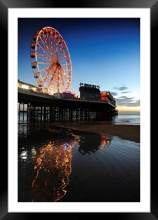 Central Pier Blackpool Framed Mounted Print by Chris Barker
