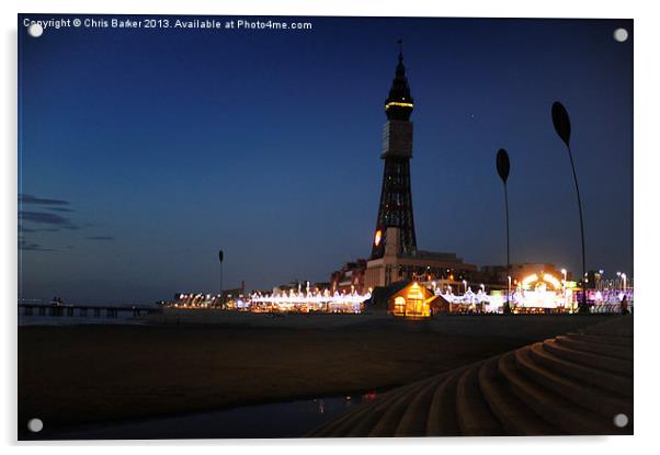 Blackpool tower Acrylic by Chris Barker
