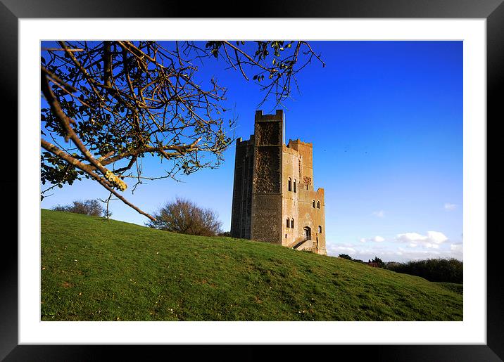 Orford Castle Suffolk Framed Mounted Print by Chris Barker