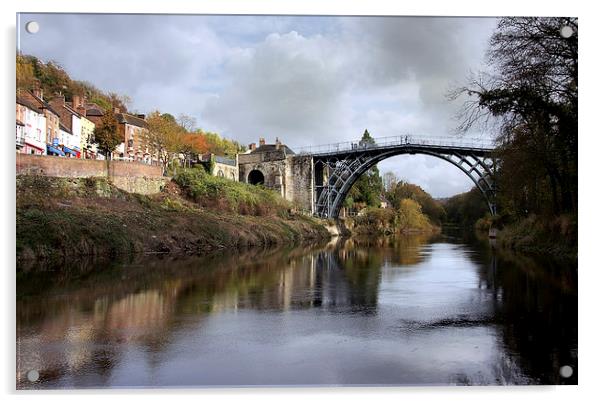 The Iron Bridge Acrylic by Tony Bates