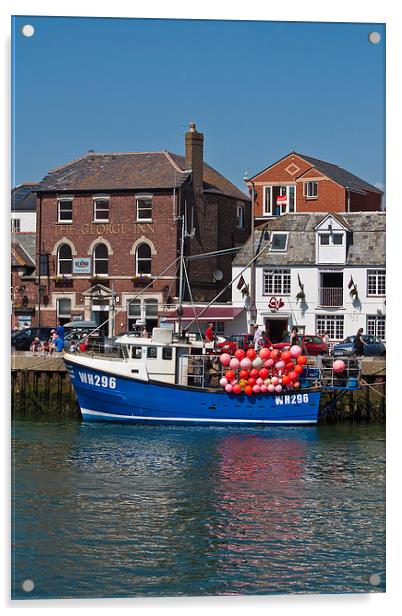 Weymouth Harbour Acrylic by Graham Custance