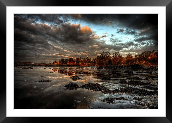 Moody skies Framed Mounted Print by Lorraine Paterson