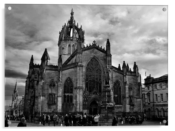 St Giles Cathedral Acrylic by Shaun Cope