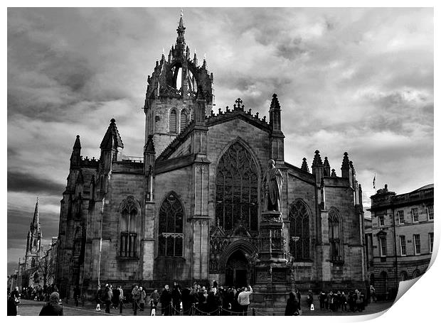 St Giles Cathedral Print by Shaun Cope