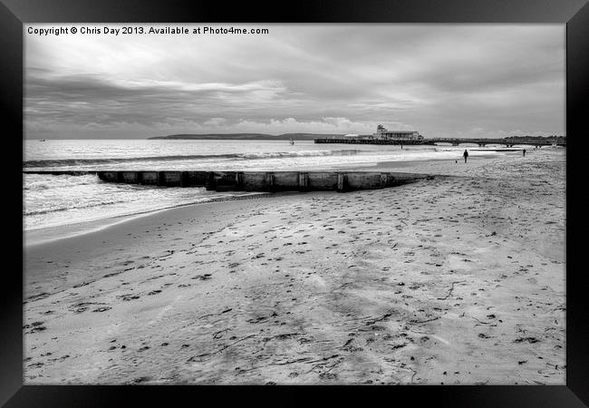Bournemouth Beach Framed Print by Chris Day
