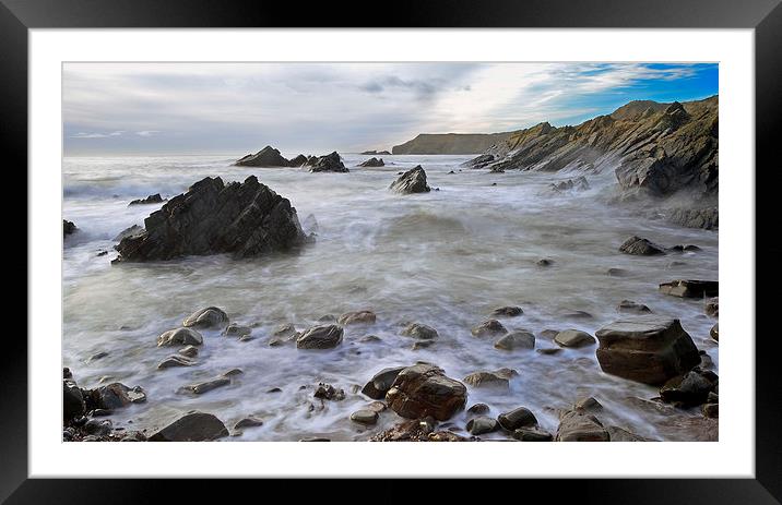 North Sea At Forvie Framed Mounted Print by Eric Watson
