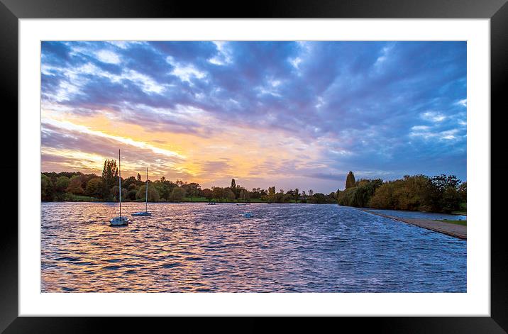 Dramatic Sky at Danson Park Framed Mounted Print by John Ly