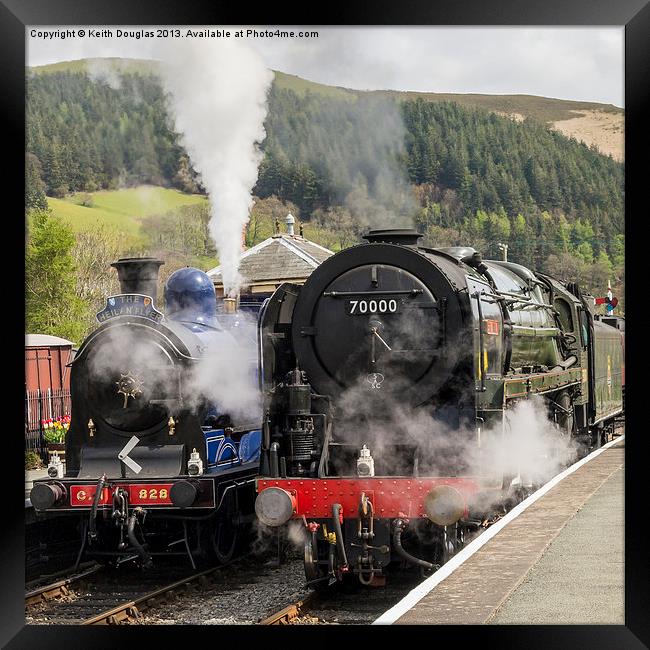 Double steam Framed Print by Keith Douglas