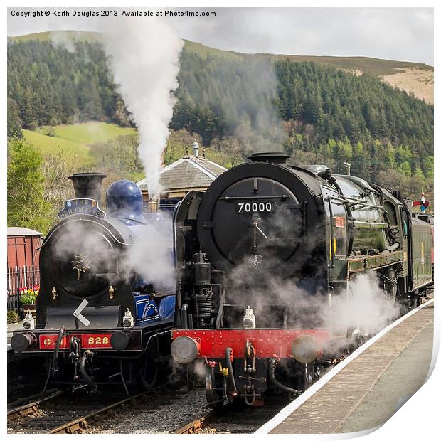 Double steam Print by Keith Douglas