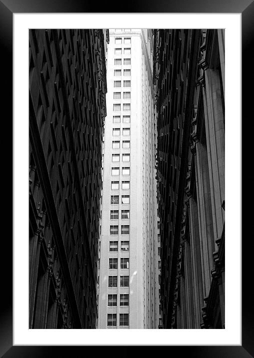 New york building contrast Framed Mounted Print by mazza and beksa beksa
