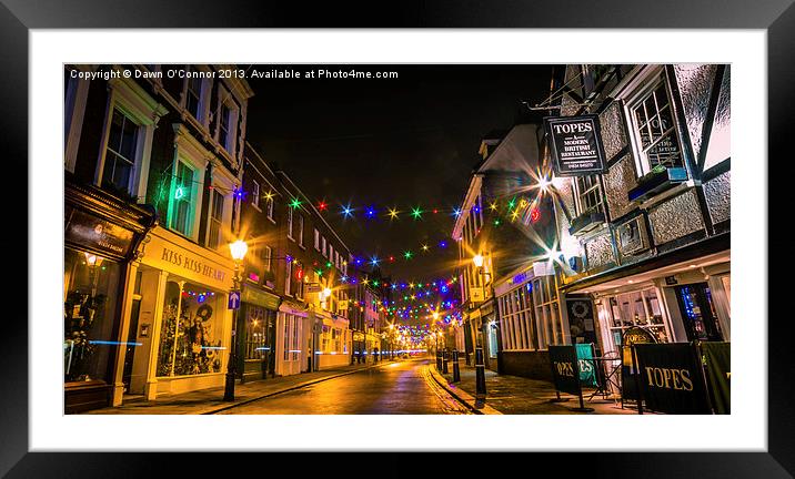 Rochester High Street Framed Mounted Print by Dawn O'Connor