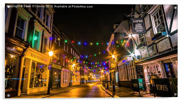 Rochester High Street Acrylic by Dawn O'Connor