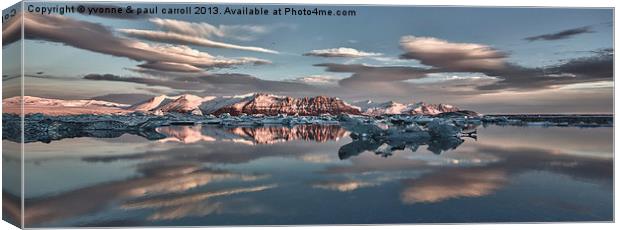 Jokulsarlon Glacier lagoon Canvas Print by yvonne & paul carroll