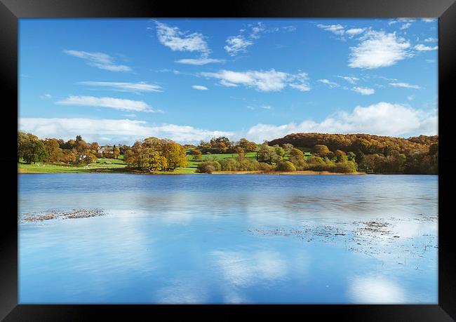 View to Near Sawrey and Hill Top on Esthwaite Wate Framed Print by Liam Grant