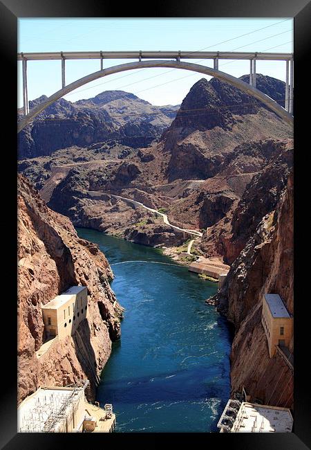 Bridge over the Hover Dam Framed Print by Callum Paterson