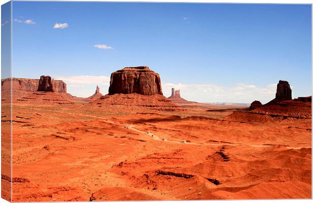 The Red sands of Monument Vally Canvas Print by Callum Paterson