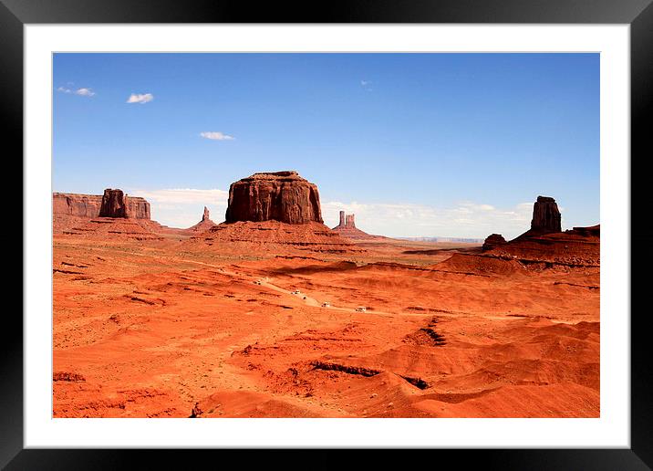 The Red sands of Monument Vally Framed Mounted Print by Callum Paterson
