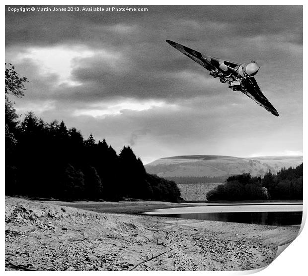 Vulcan over Derwent Print by K7 Photography