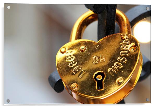 The Lock of Love Acrylic by Callum Paterson