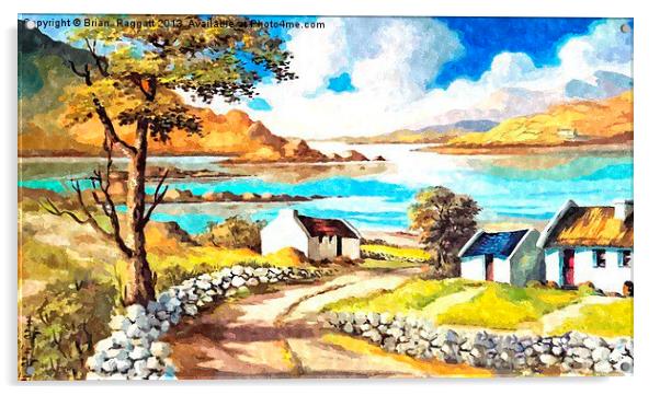County Connemara landscape Acrylic by Brian  Raggatt