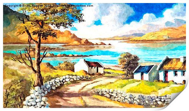 County Connemara landscape Print by Brian  Raggatt