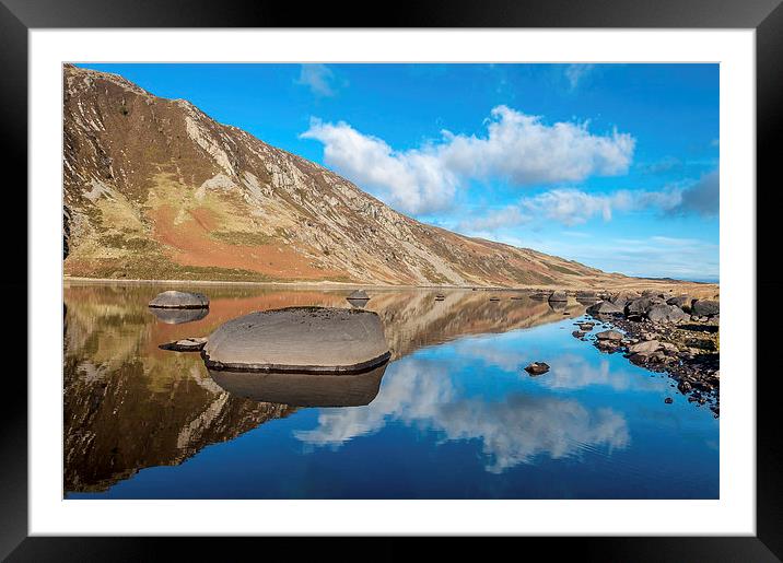 Llyn Eigiau, Snowdonia North Wales Framed Mounted Print by Pete Lawless