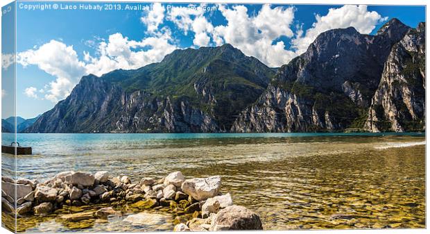 The lake view Canvas Print by Laco Hubaty